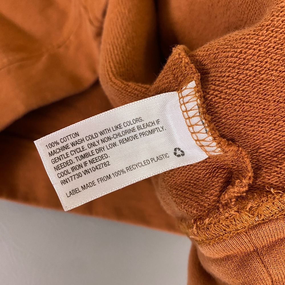 Universal Thread Sweatshirt Large Cropped Rust Or… - image 5